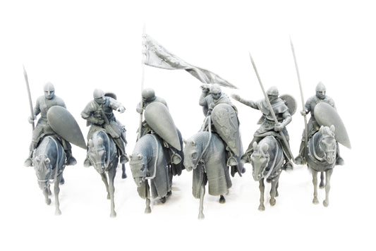 Alfonso IX, King of León and Galicia and his retinue knights