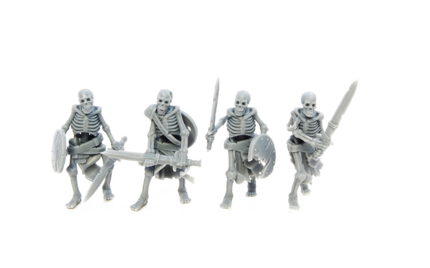 Skeleton Warriors with Swords by Highlands Miniatures.