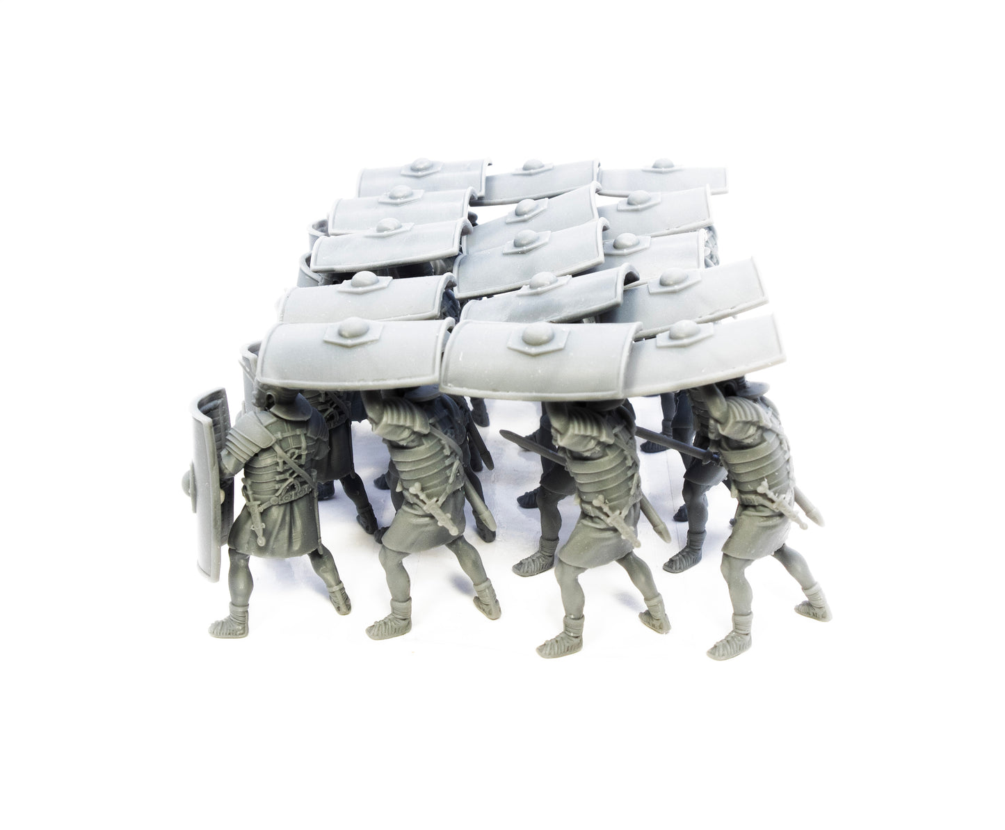 EarLy Imperial Roman Testudo formation sculpted by Key Capas