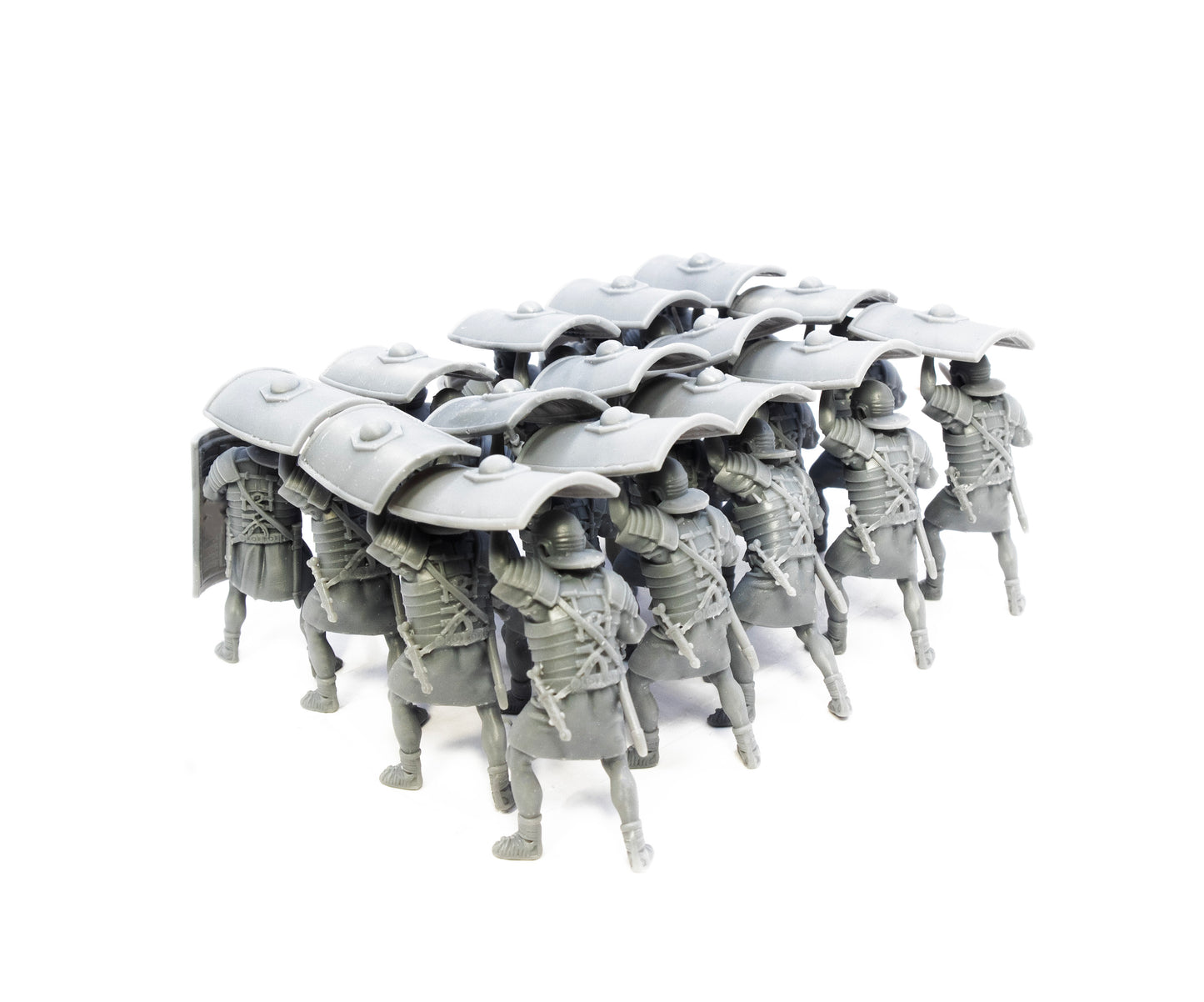 EarLy Imperial Roman Testudo formation sculpted by Key Capas