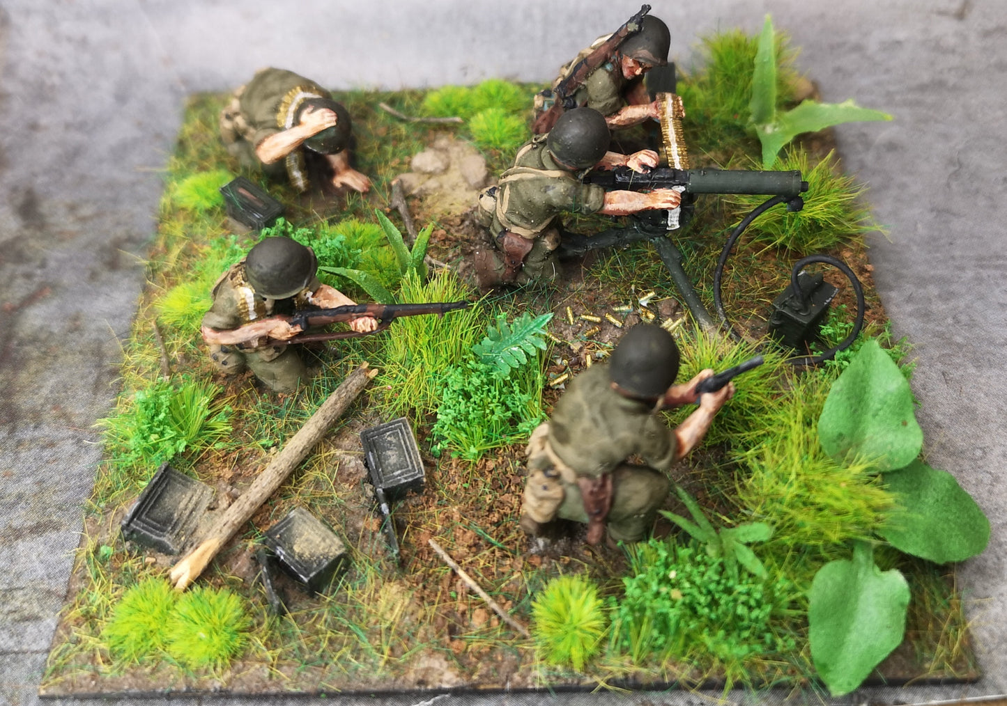 USMC M1917 Browning Machine Gun & Crew.