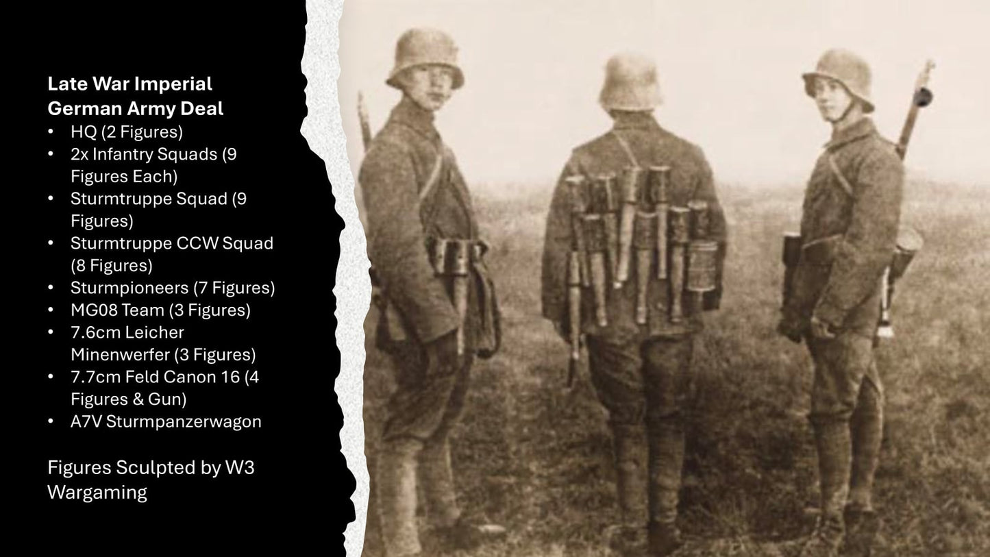 Great War German Army Deal by W3 Wargaming