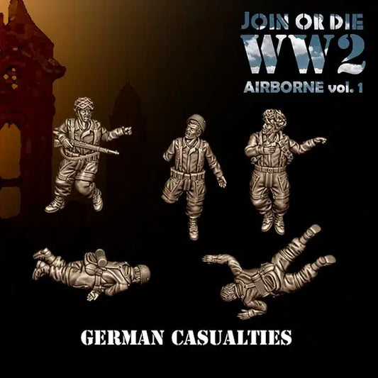 German Fallschirmjager Casualties by 3D Breed Miniatures