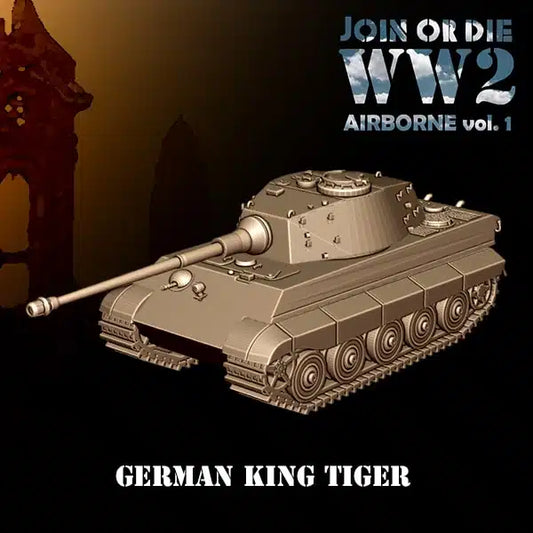 German Fallschirmjager king tiger by 3D Breed Miniatures
