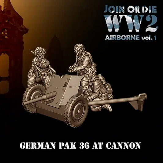 German Fallschirmjager PaK 36 by 3D Breed Miniatures