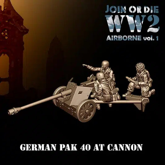 German Fallschirmjager PaK 40 by 3D Breed Miniatures