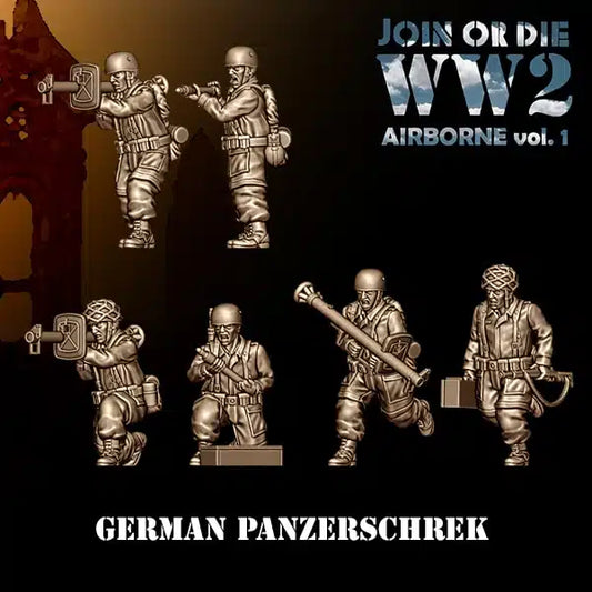 German Fallschirmjager Panzerschreck Teams by 3D Breed Miniatures