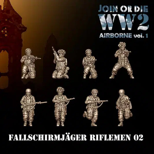 German Fallschirmjager Riflemen 02 by 3D Breed Miniatures