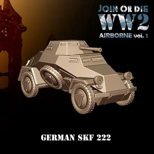 German Fallschirmjager SD KFZ 222 by 3D Breed Miniatures