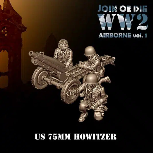 US Army Airborne 75mm Howitzer by 3D Breed Miniatures