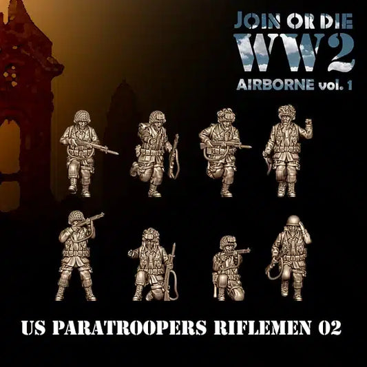 US Army Airborne Riflemen by 3D Breed Miniatures