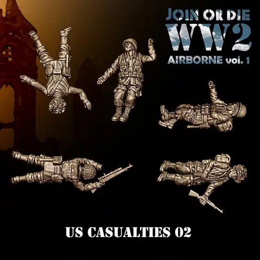 US Army Airborne Casualties 02 by 3D Breed Miniatures