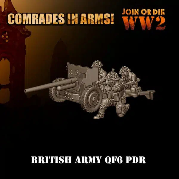 QF 6-PDR and Crew by 3D Breed Miniatures