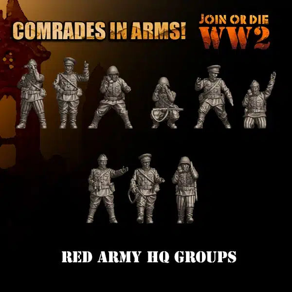 Soviet HQ Groups by 3D Breed Miniatures