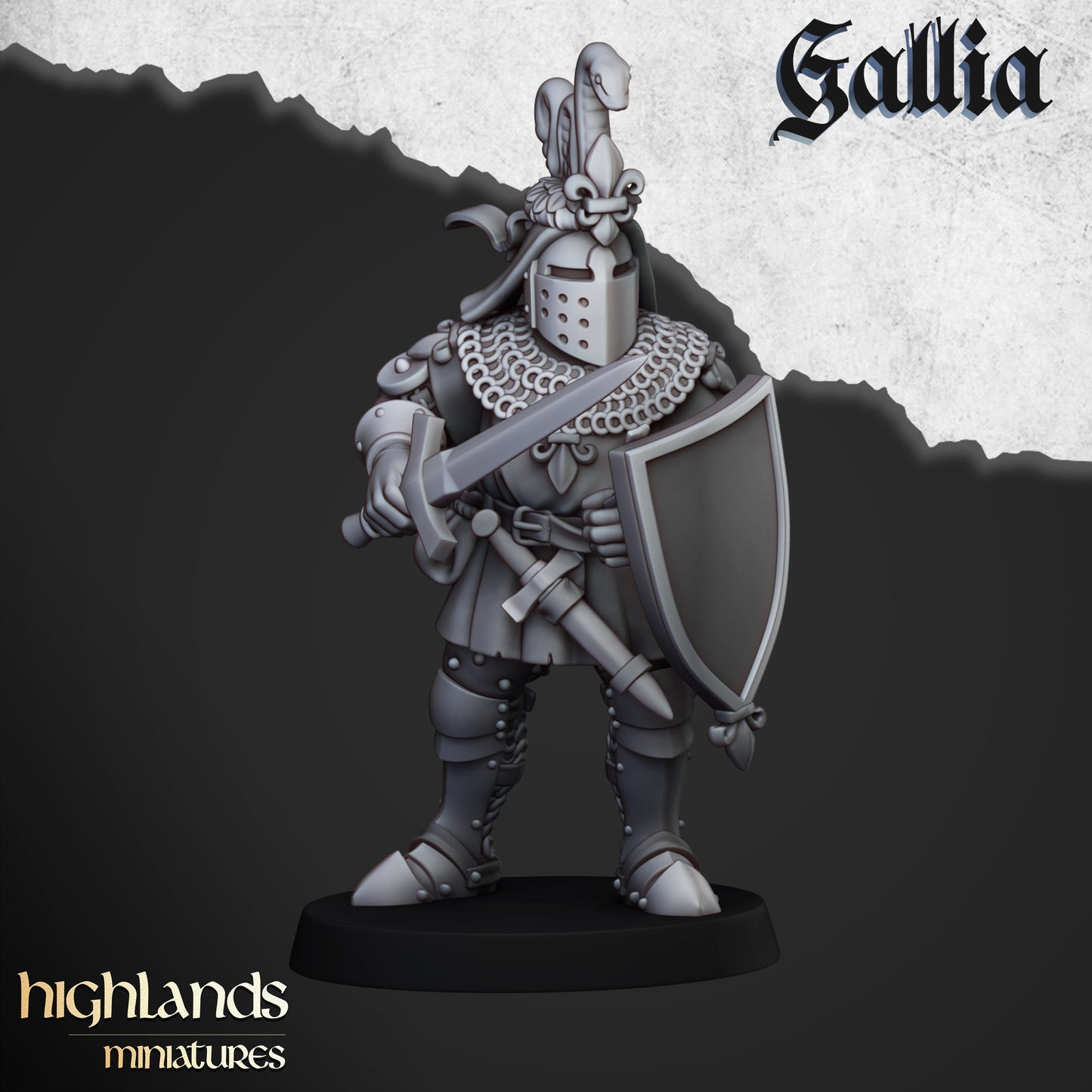 Knights of Gallia on Foot by Highlands Miniatures