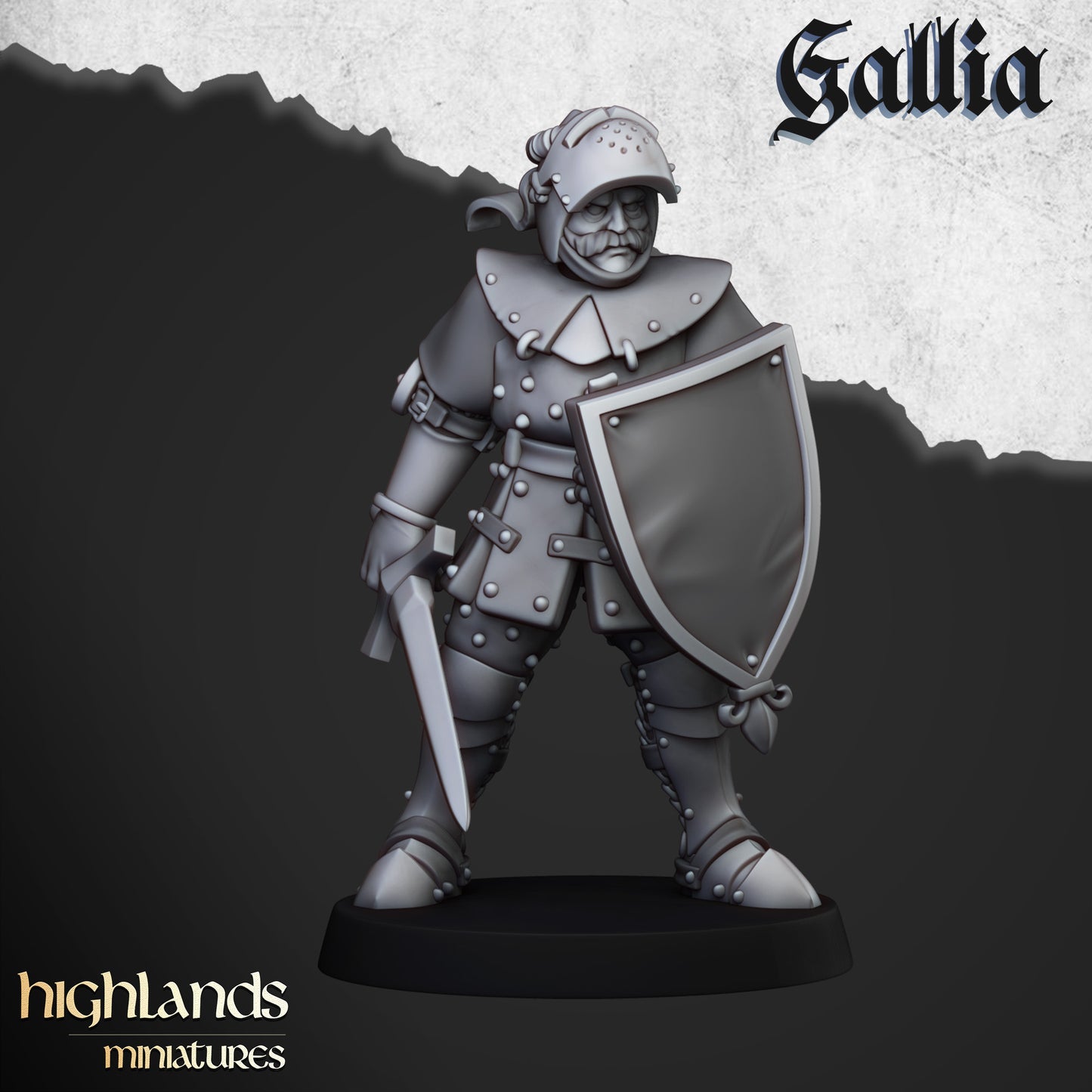 Knights of Gallia on Foot by Highlands Miniatures