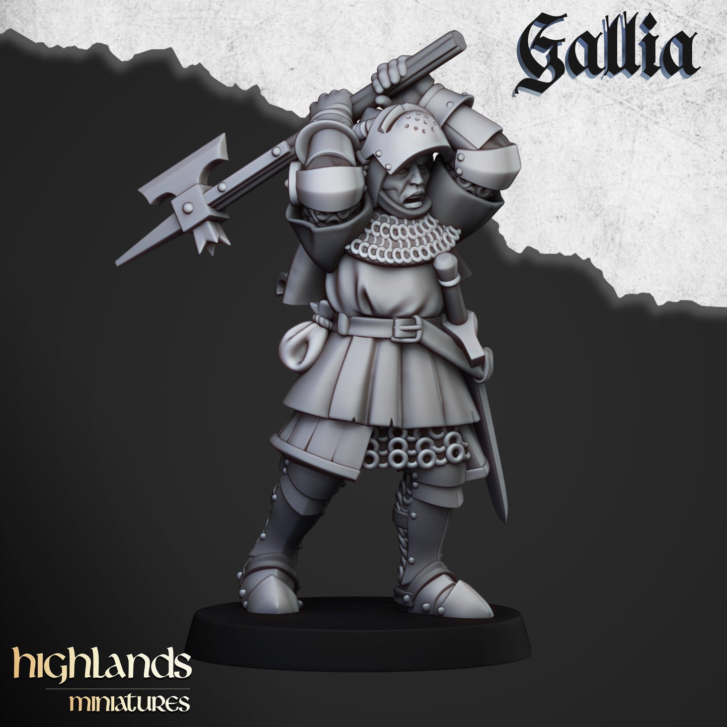 Knights of Gallia on Foot by Highlands Miniatures