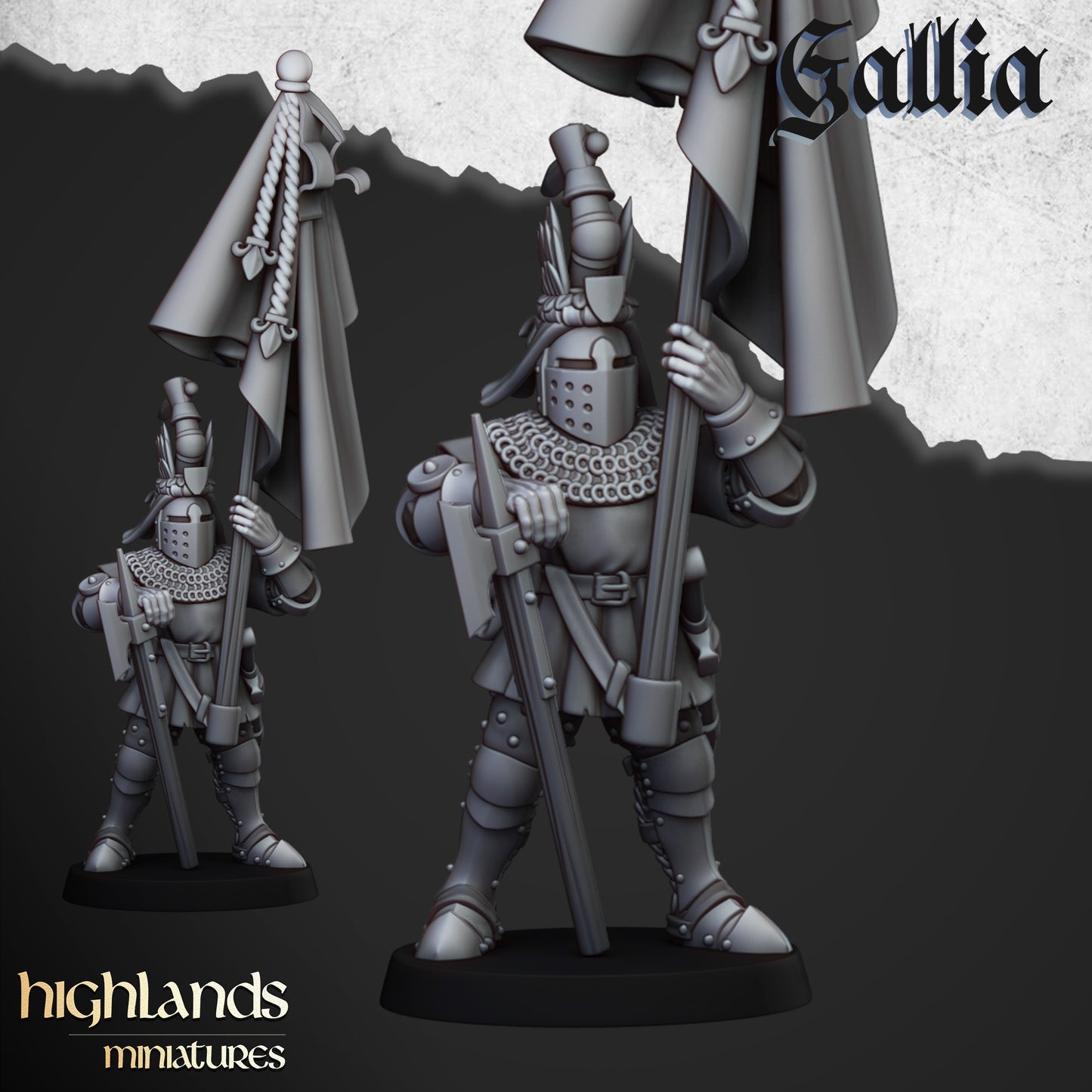 Knights of Gallia on Foot by Highlands Miniatures