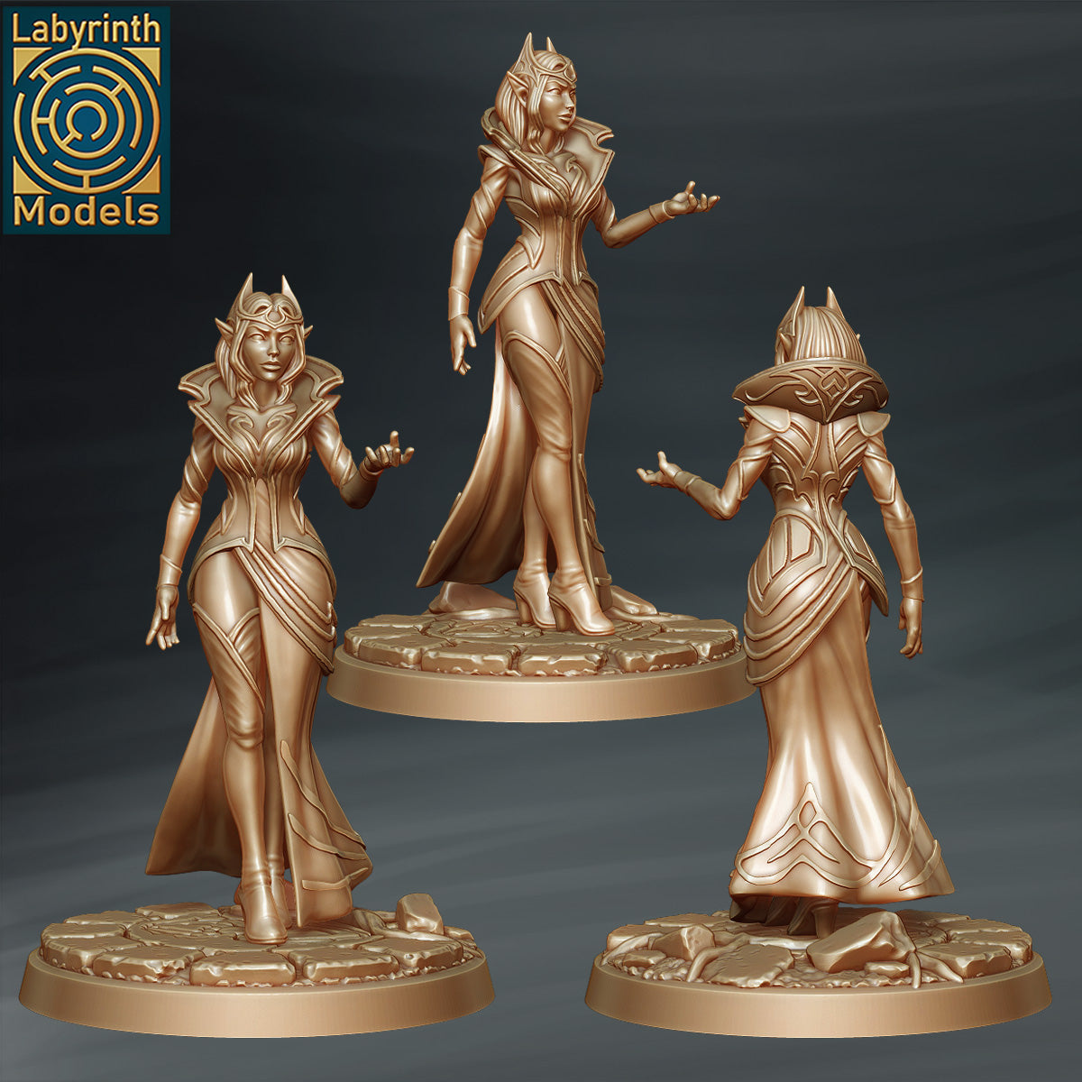 Dark Elf Patrician 1 by Labyrinth Models