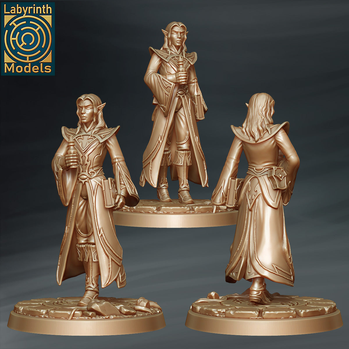Dark Elf Scholar by Labyrinth Models