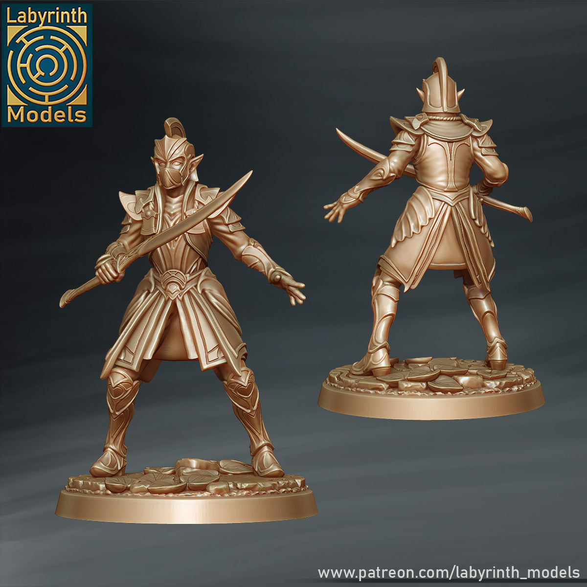 Radiant Elf Kings Knights by Labyrinth Models
