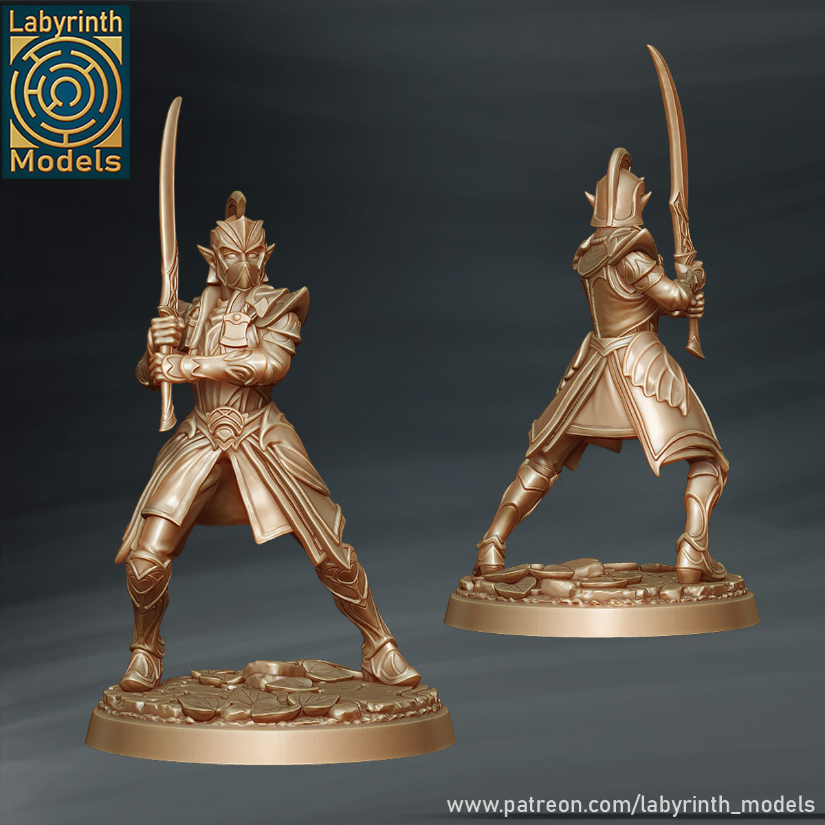 Radiant Elf Kings Knights by Labyrinth Models