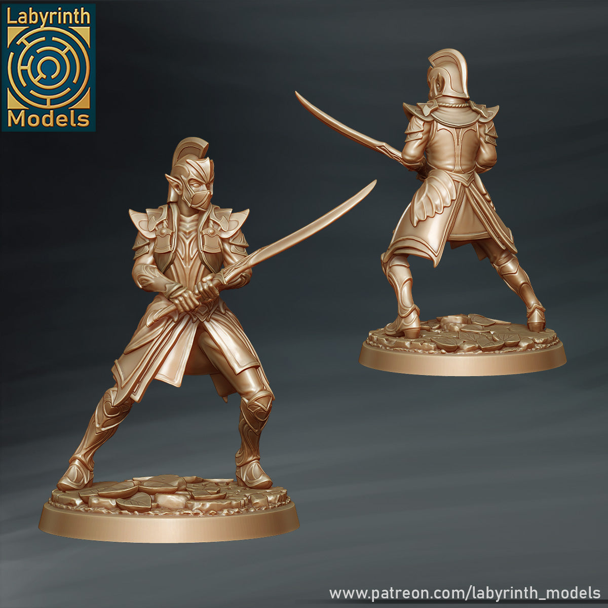 Radiant Elf Kings Knights by Labyrinth Models