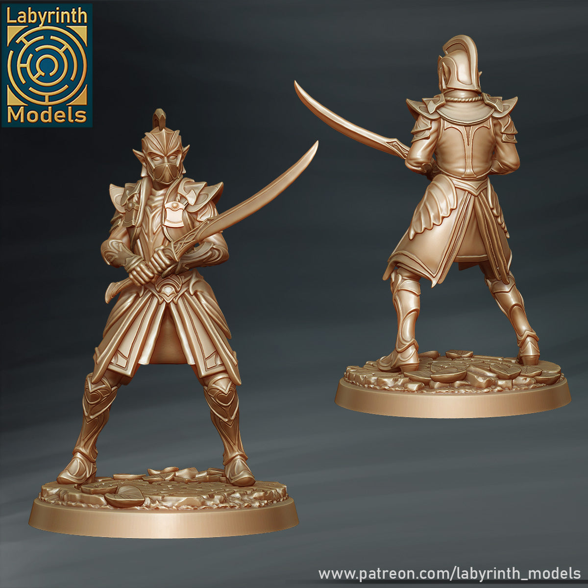 Radiant Elf Kings Knights by Labyrinth Models