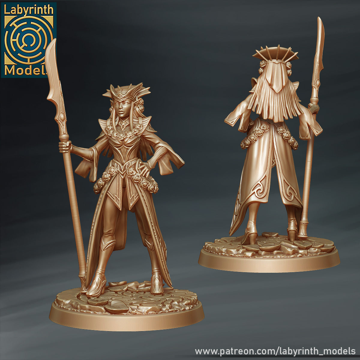 Radiant Elf Princess in Armor by Labyrinth Models