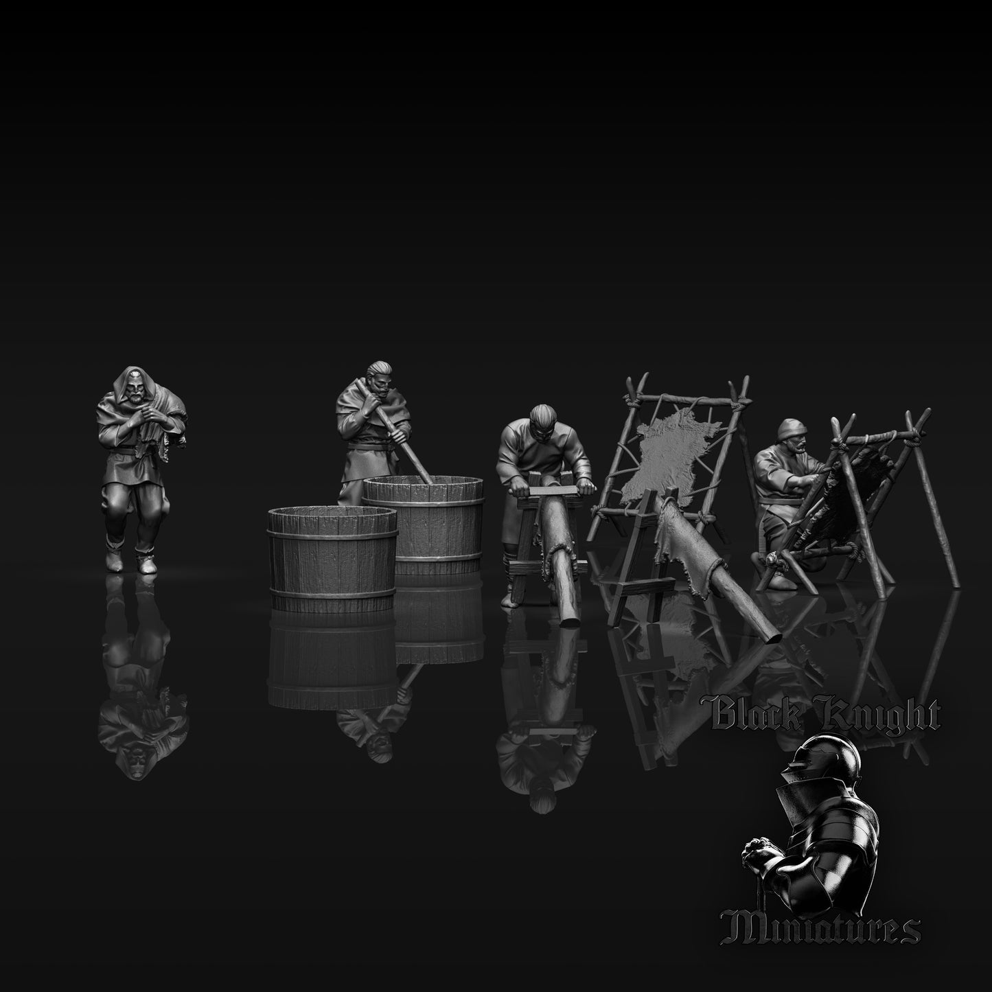 Baltic leather tanners by Black Knight Miniatures
