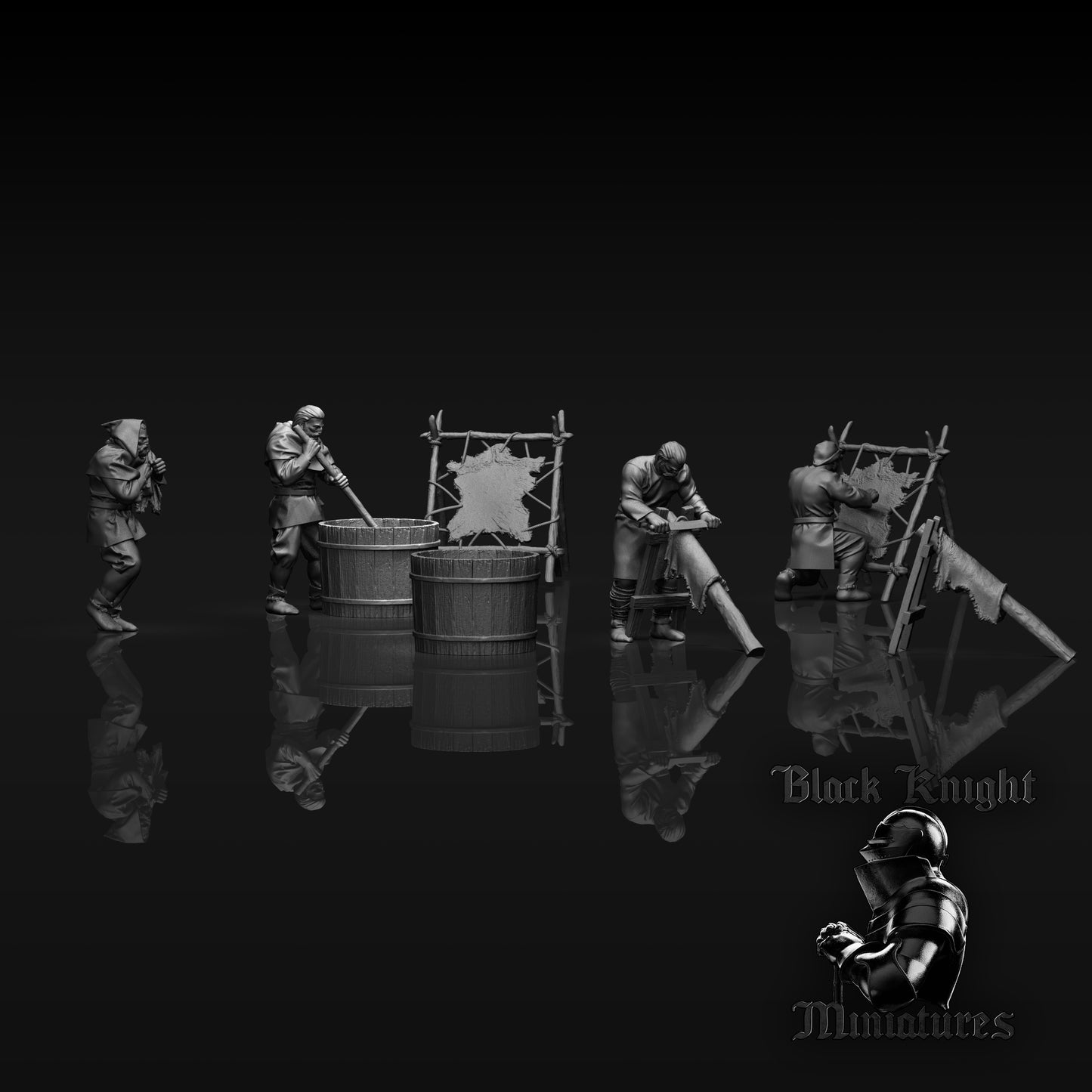 Baltic leather tanners by Black Knight Miniatures