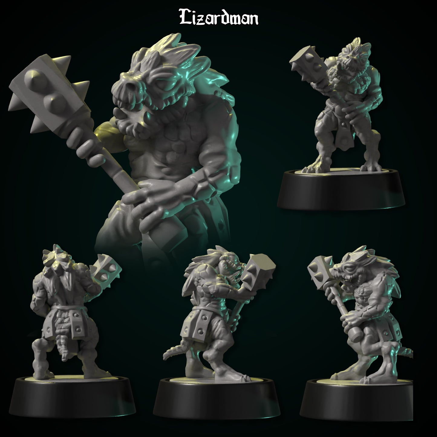 Lizardman by DDF Miniatures and Models