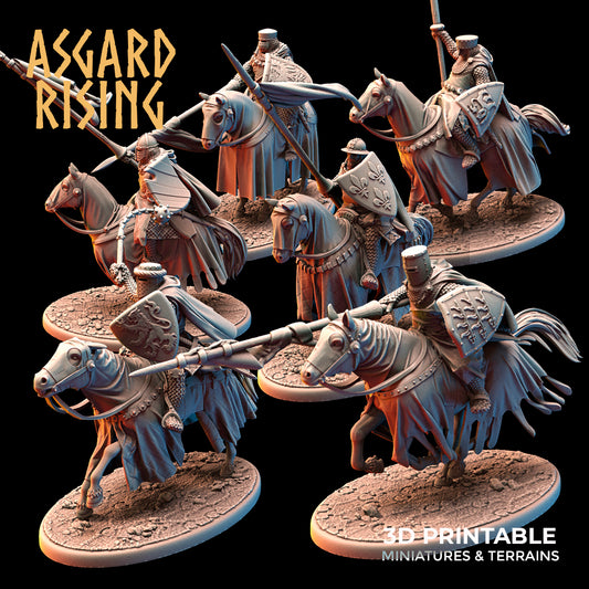 Medieval Heavy Cavalry with Lances by Asgard Rising