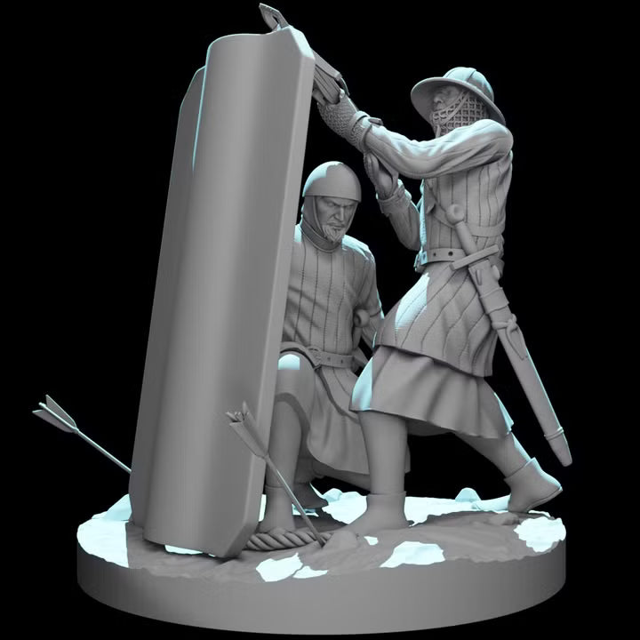 Medieval Crossbowmen - Small diorama