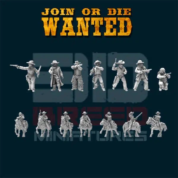 Outlaws Pack by 3d Breed Miniatures