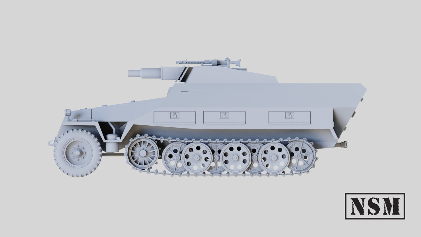 Sd.Kfz 251/9 D Stummel Halftrack by Night Sky Miniatures
