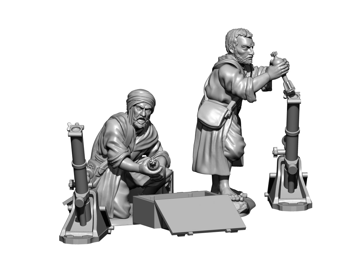 Rif War Rif 60mm Mortar Team by Baraka Wargames and Miniatures