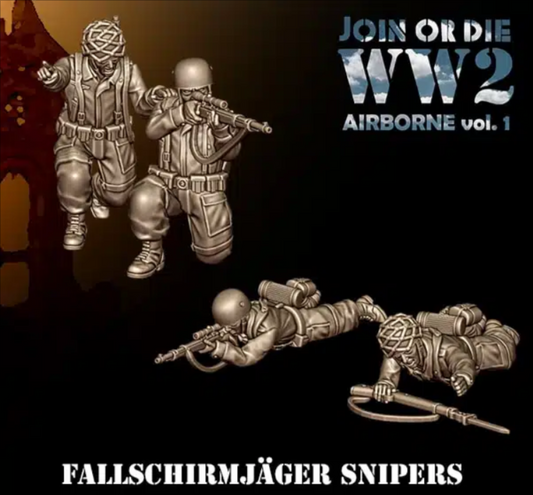 German Fallschirmjager Sniper teams by 3D Breed Miniatures