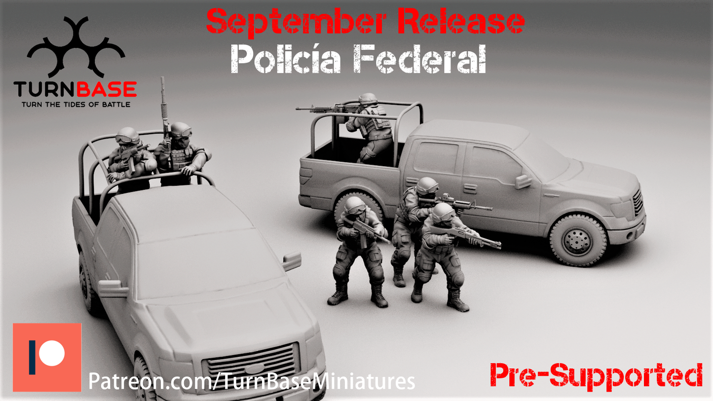 Policia Federal Truck Machine Gun.