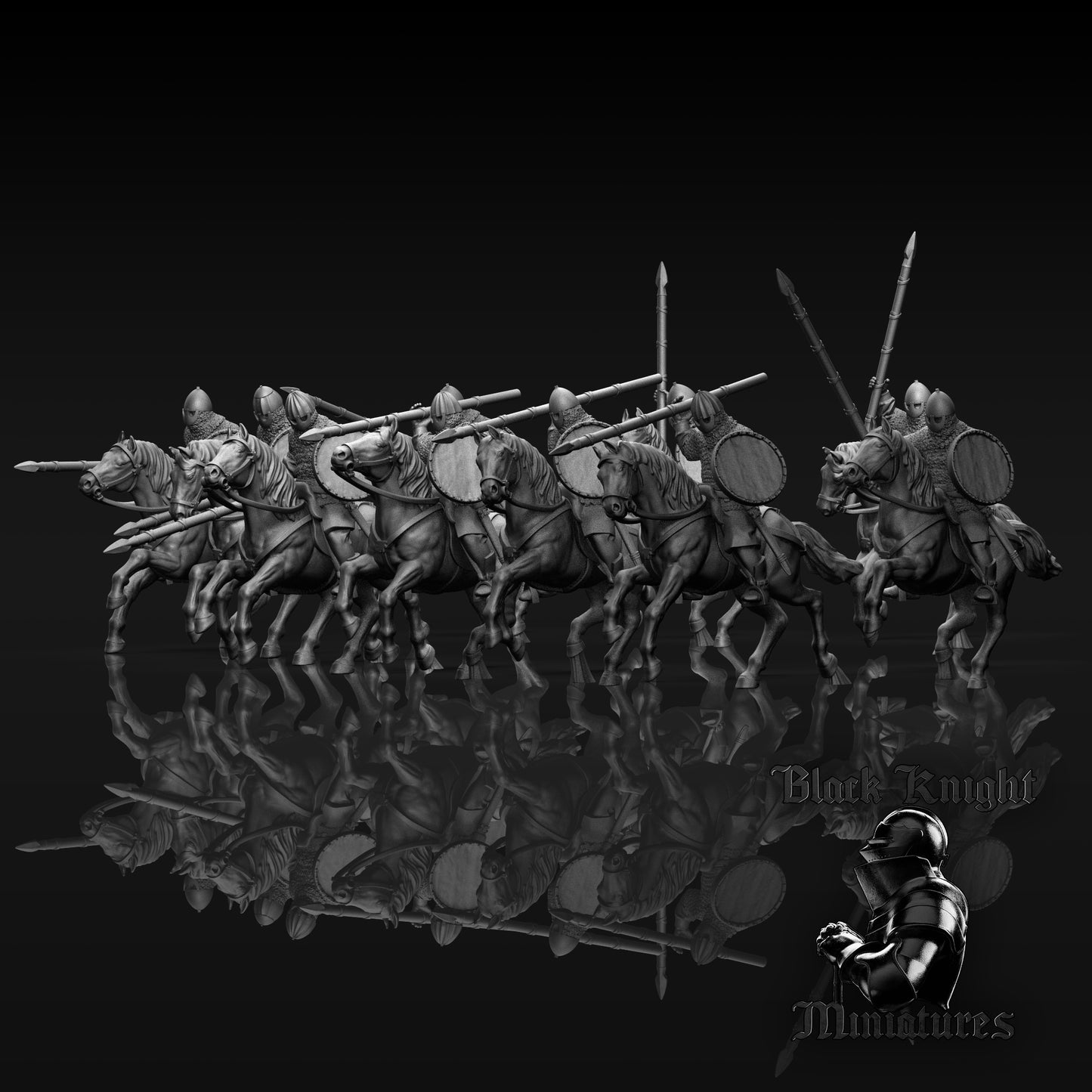 Prussian Cavalry by Black Knight Miniatures.
