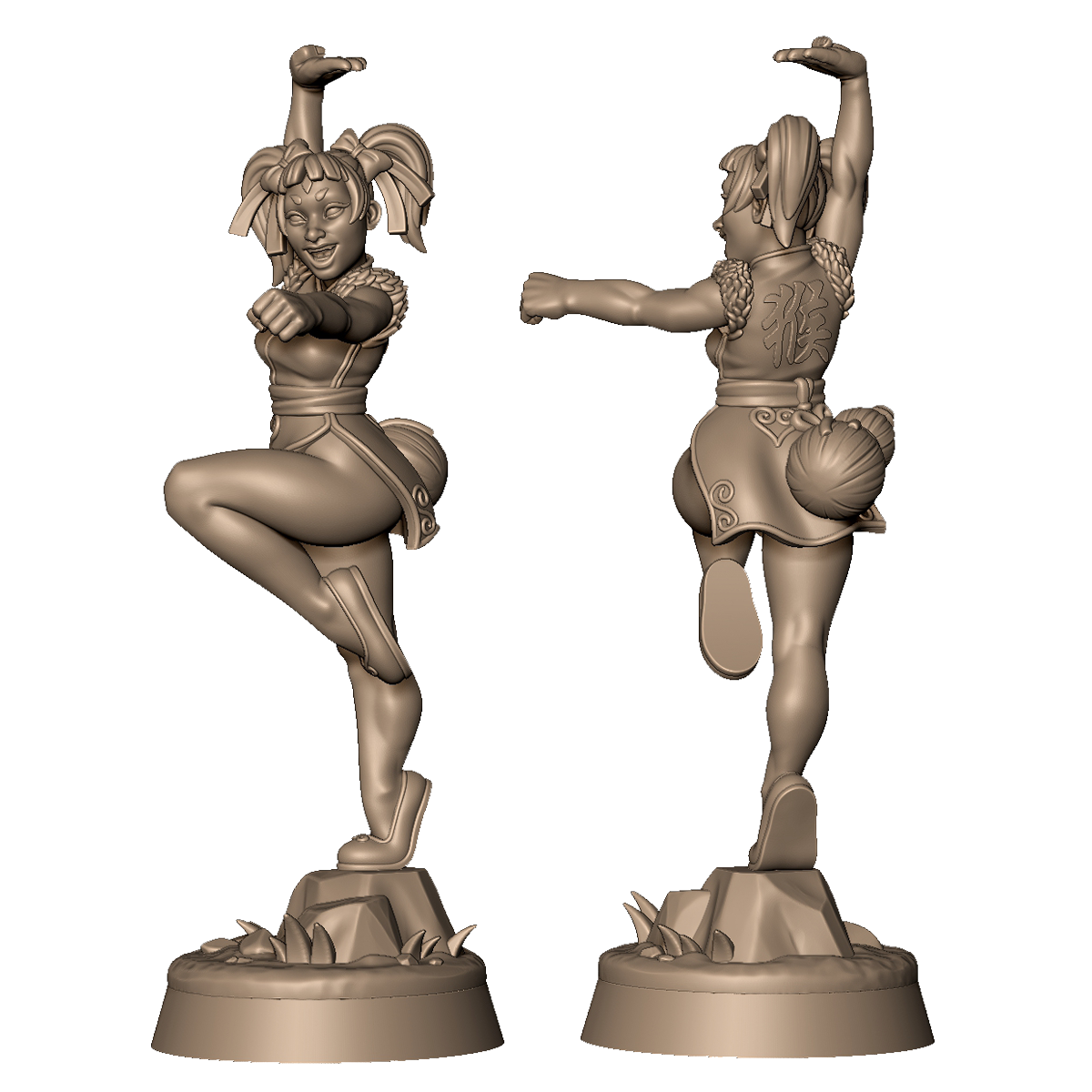 Drunken monkey kung fu sister by Menagerie Miniature