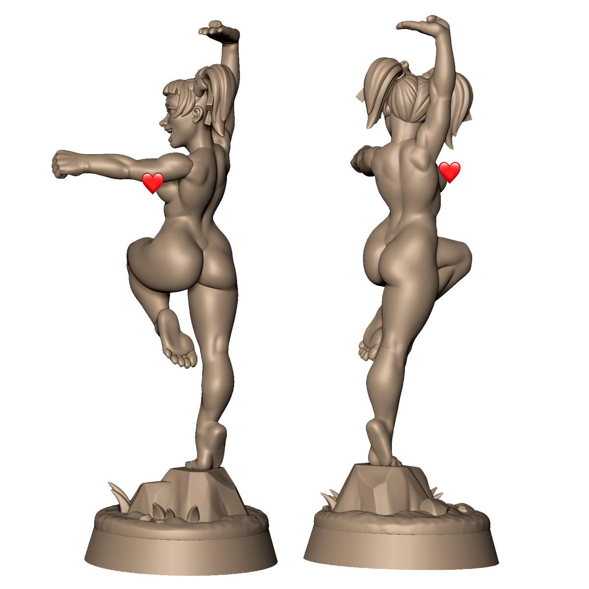 Drunken monkey kung fu sister by Menagerie Miniature