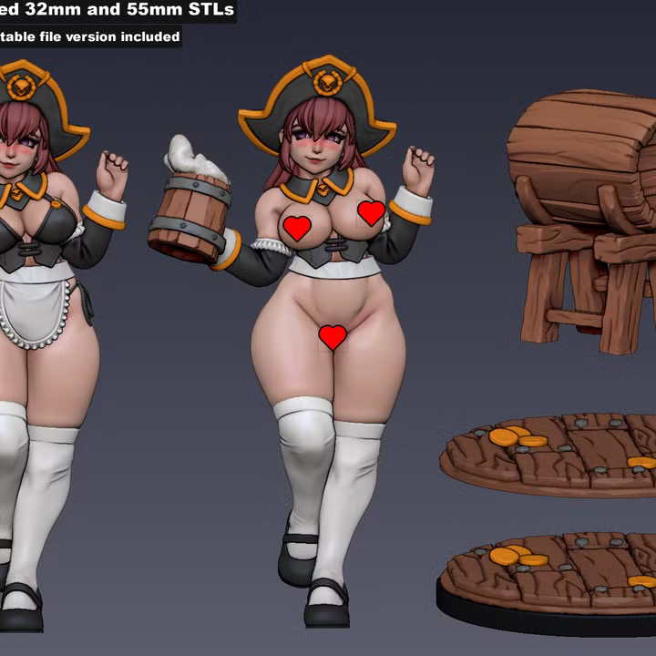 Hilda Hops – Oktoberfest Pinup by Gaz Minis
