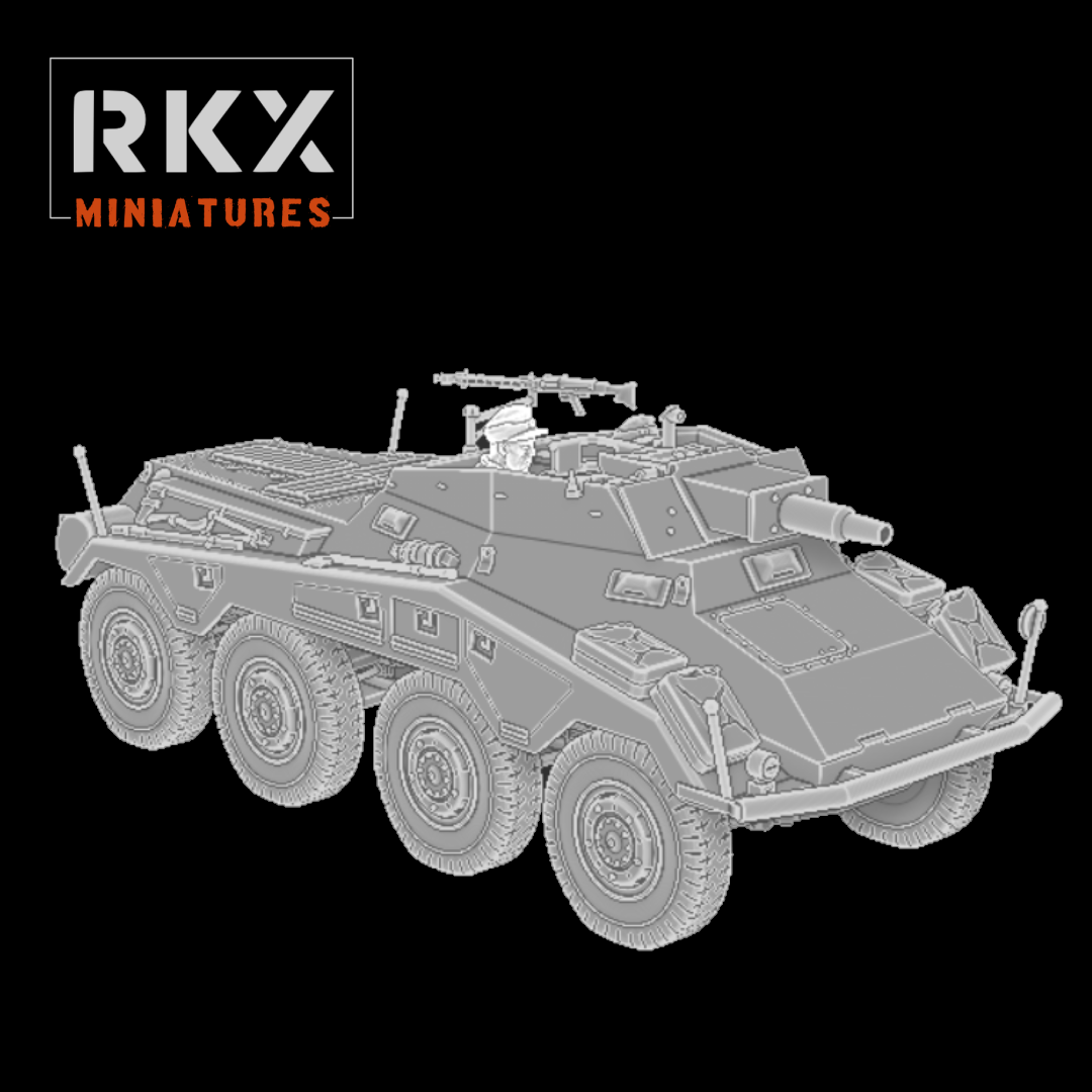 Late War German Sd.Kfz. 234/3 Armored Car by RXK Miniatures