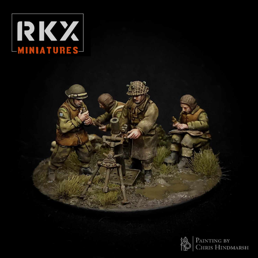 Canadian 3" Mortar Team by RKX Miniatures