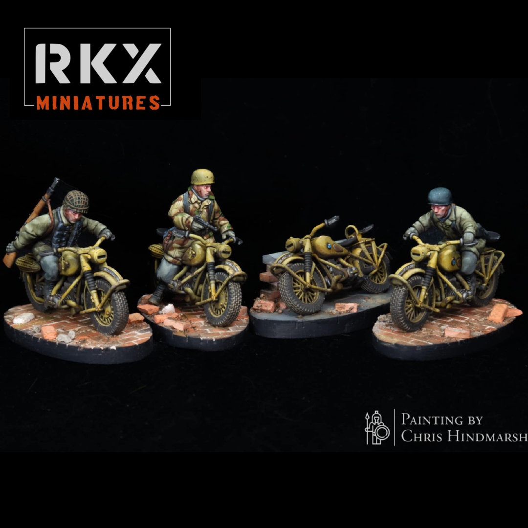 Late War German fallschirmjager bikers