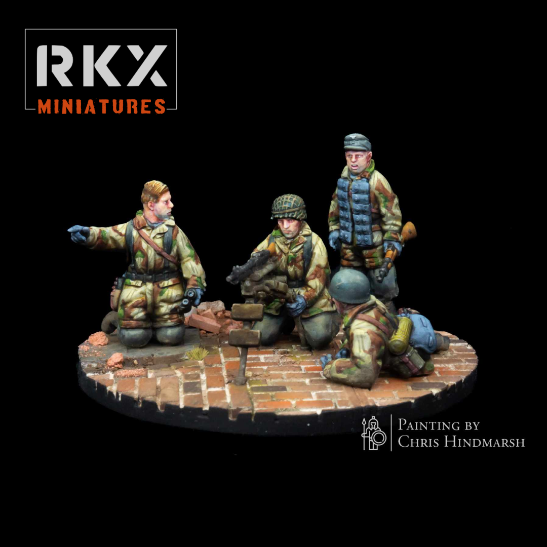 Late War German Fallschirmjäger MG Team