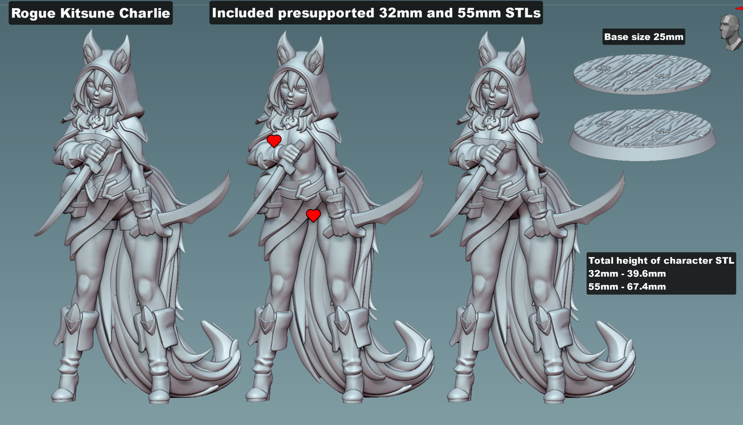 Kitsune Rogue - Charlie by Gaz Minis