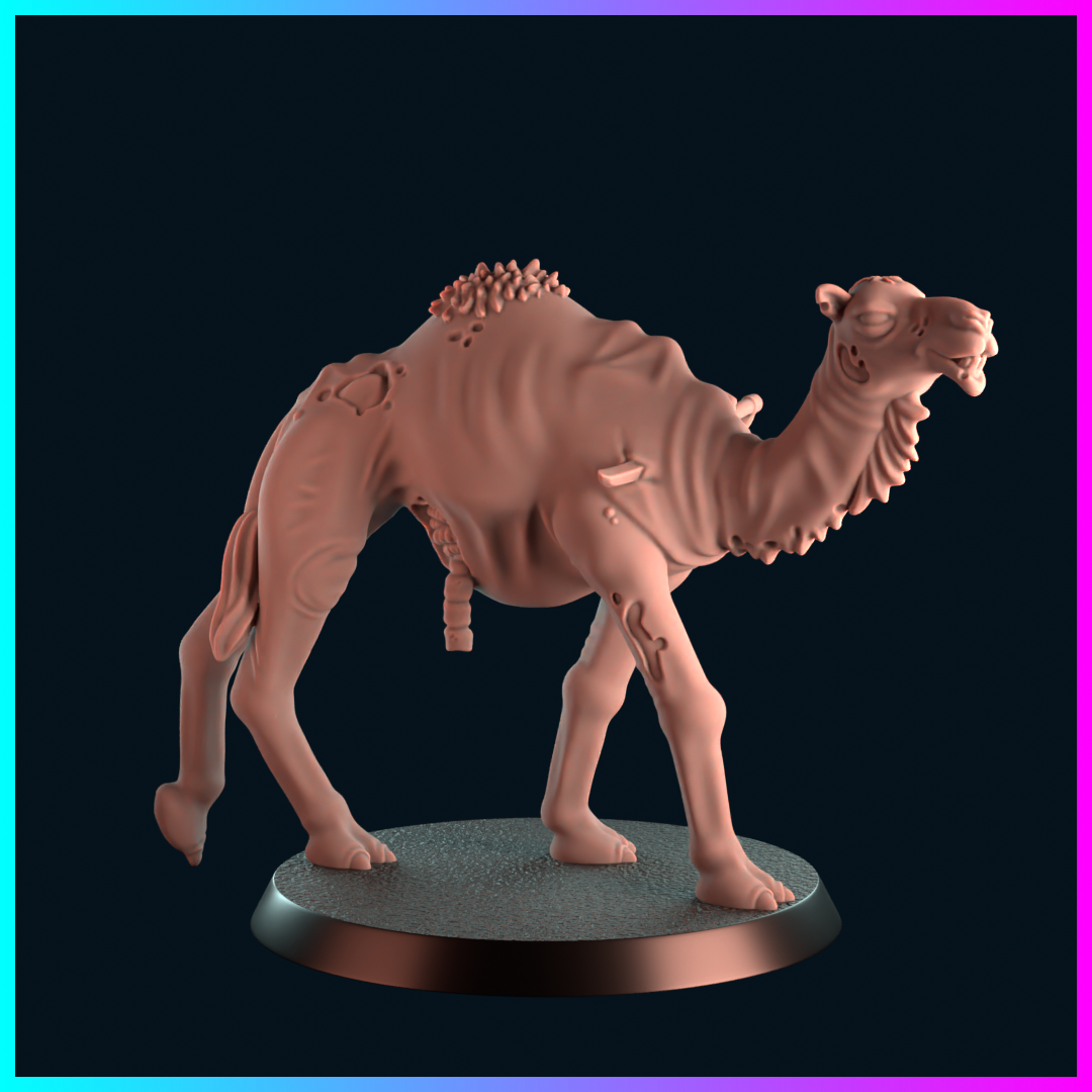 Napoleonic Dread Zombie Camels by koolkiwi Miniatures