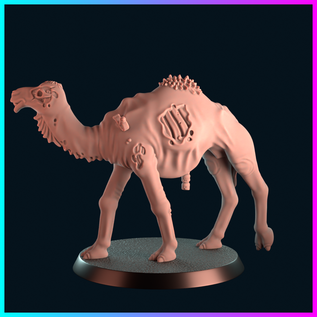 Napoleonic Dread Zombie Camels by koolkiwi Miniatures
